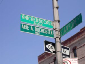 Arie Bucheister Street Sign